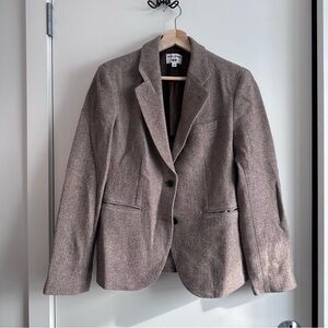 Uniqlo Ines de la Fressange line wool blend blazer brown size M